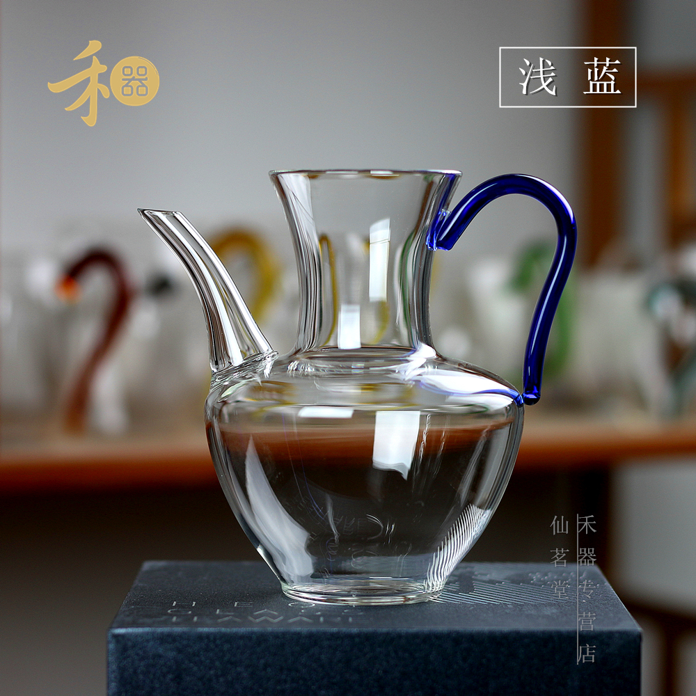 俏然芳然茶海茶壶公道杯手工和器玻璃分茶器绿茶壶 宋氏执壶