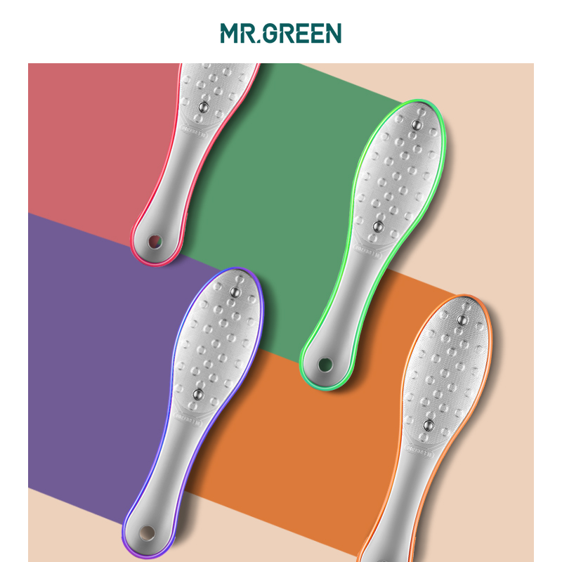 mr.green双面搓脚板死皮刮神器老茧修脚格林先生磨石洗脚底磨脚器