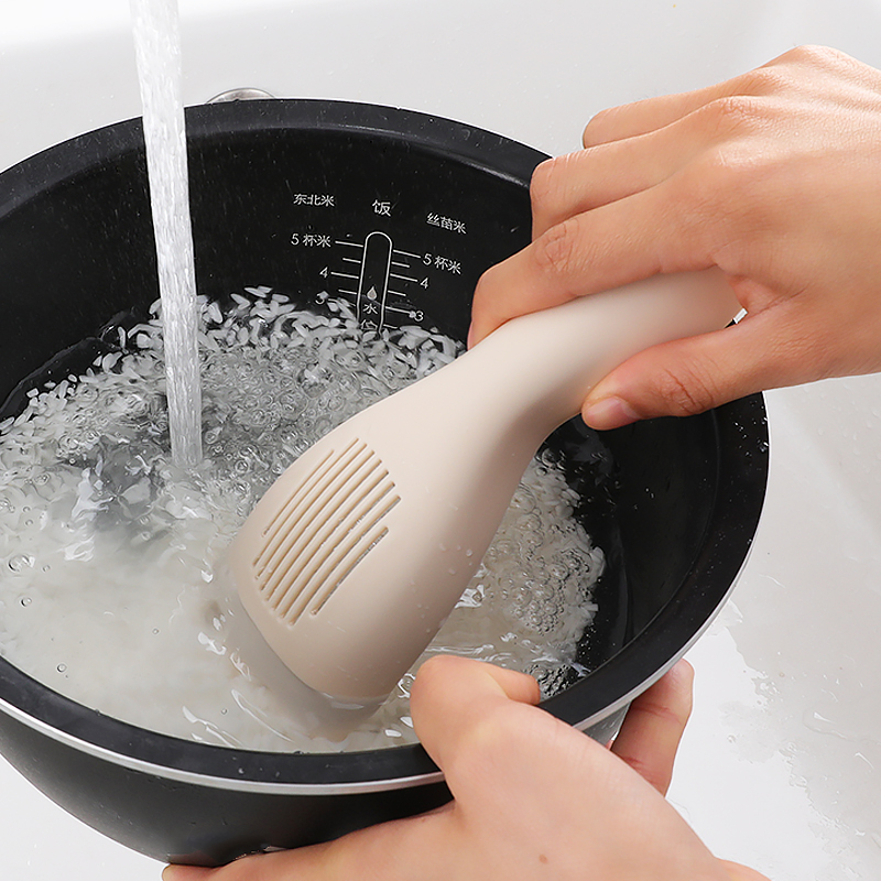 淘米器小孔淘米筛不伤手沥水器日式厨房家用多功能解放双手洗米勺