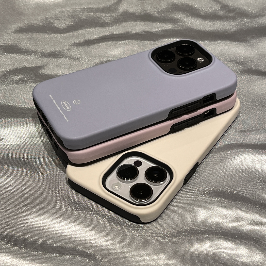 简约小众紫色纯色手机壳适用于iPhone15promax二合一磨砂菲林壳苹果11直角边13/14plus情侣防摔保护套14pro女