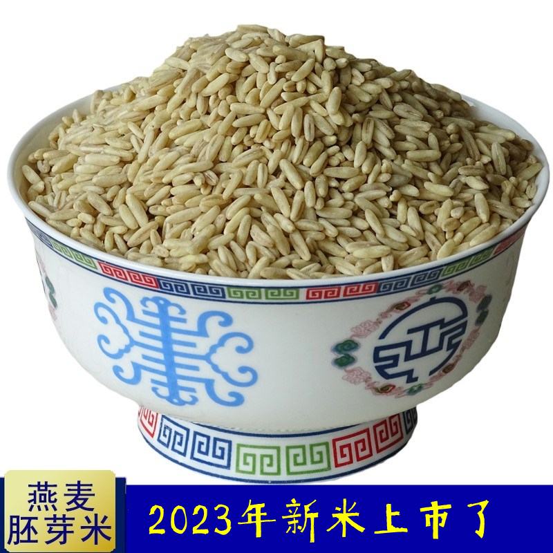 燕麦胚芽米1kg裸燕麦仁杂粮去壳破壁内蒙古高原全燕麦米2023新米