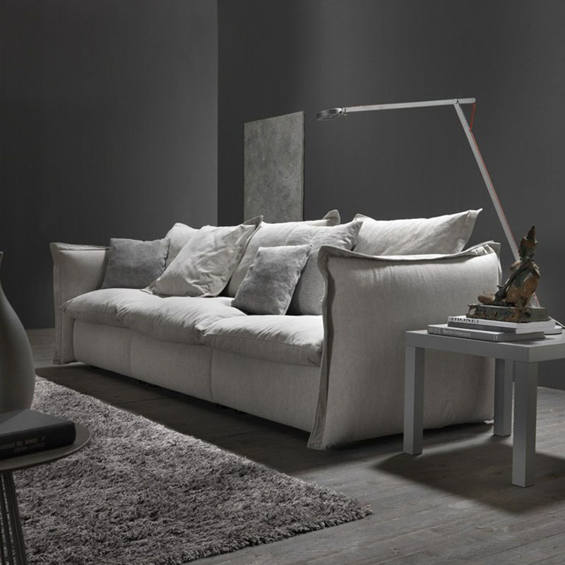 北欧免洗科技布沙发小户型乳胶三人简约现代布艺沙发客厅组合整装