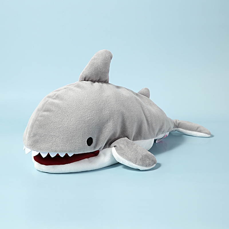 金洋创意家居鲨鱼手偶可张嘴亲子玩具角色扮演动物卡通恐龙玩偶