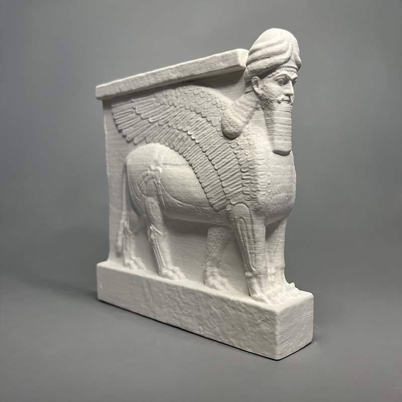伊拉克亚述文化人首翼牛像石膏雕塑装饰居家生日送礼品创意摆件