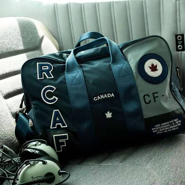 加拿大潮牌  RCAF系列健身包 男女手提包旅行包时尚斜挎包