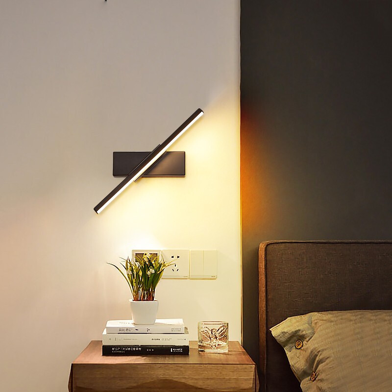 祺睿壁灯床头卧室简约现代led灯具创意可旋转客厅书房背景墙氛围