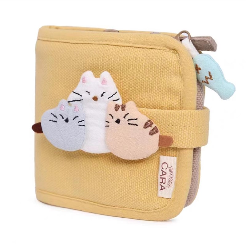 可爱的卡拉猫钱包收纳u包零钱包创意百搭可爱猫咪小包