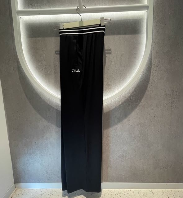 FILA斐乐2024夏季新款女装时尚运动休闲直筒针织长裤 F11W428601
