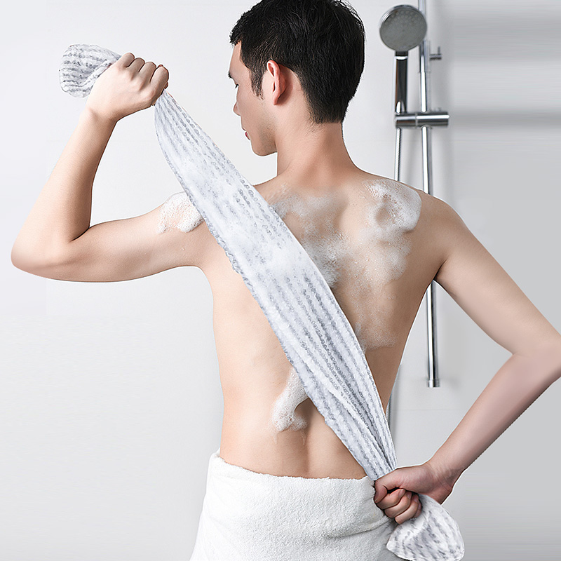 日本家用搓澡巾男女士专用搓背神器长条后背强力搓泥不伤肤洗澡巾
