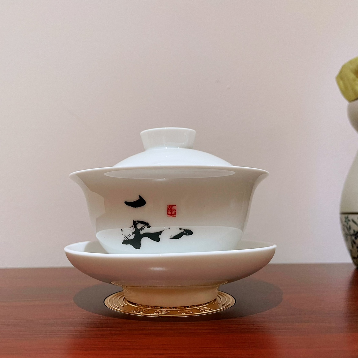 三才碗 高档白瓷和字盖碗茶碗茶具 150ml 投茶量8.5克、10克 包邮