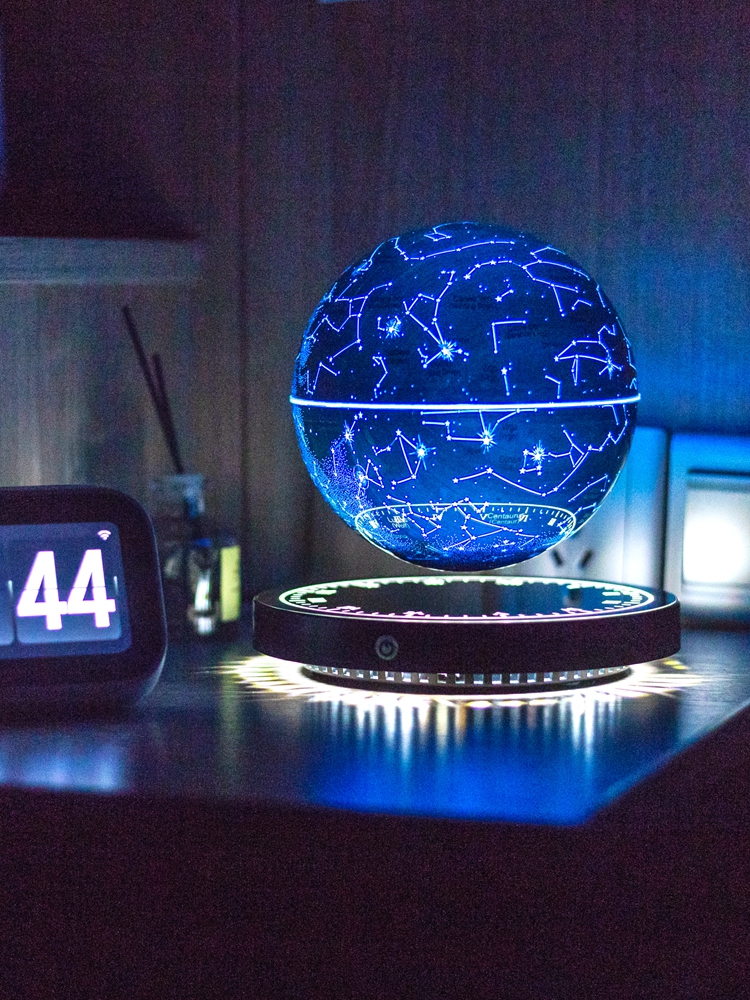 球悬浮新年星灯地球仪3d立体友客厅磁悬浮摆件礼物办公室装饰男座