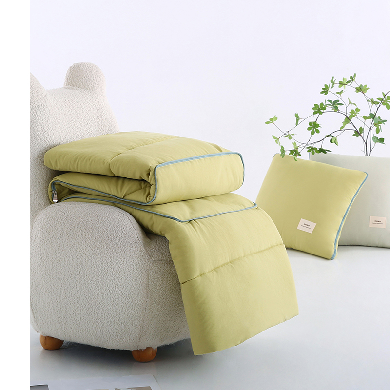 纯色抱枕被子两用简约客厅沙发靠垫素色办公室宿舍午休空调被大号