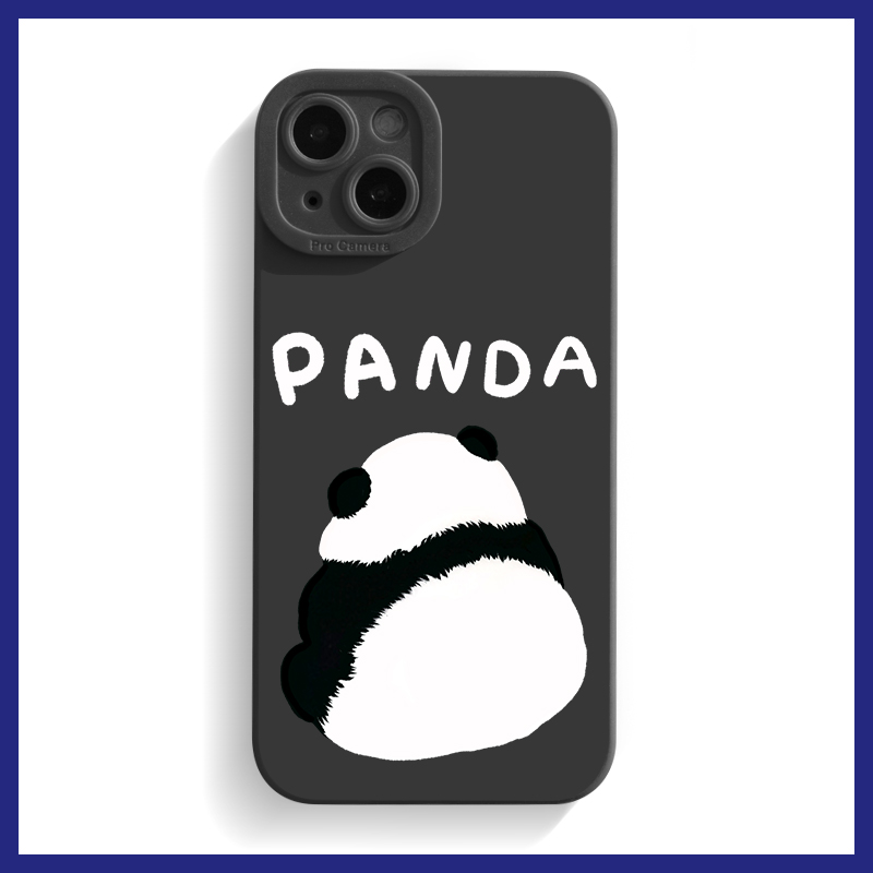 Panda熊猫苹果15手机壳iPhone14Promax套13全包12防摔11可爱x新款xr超萌xs网红8plus适用P60华为mate60小米13