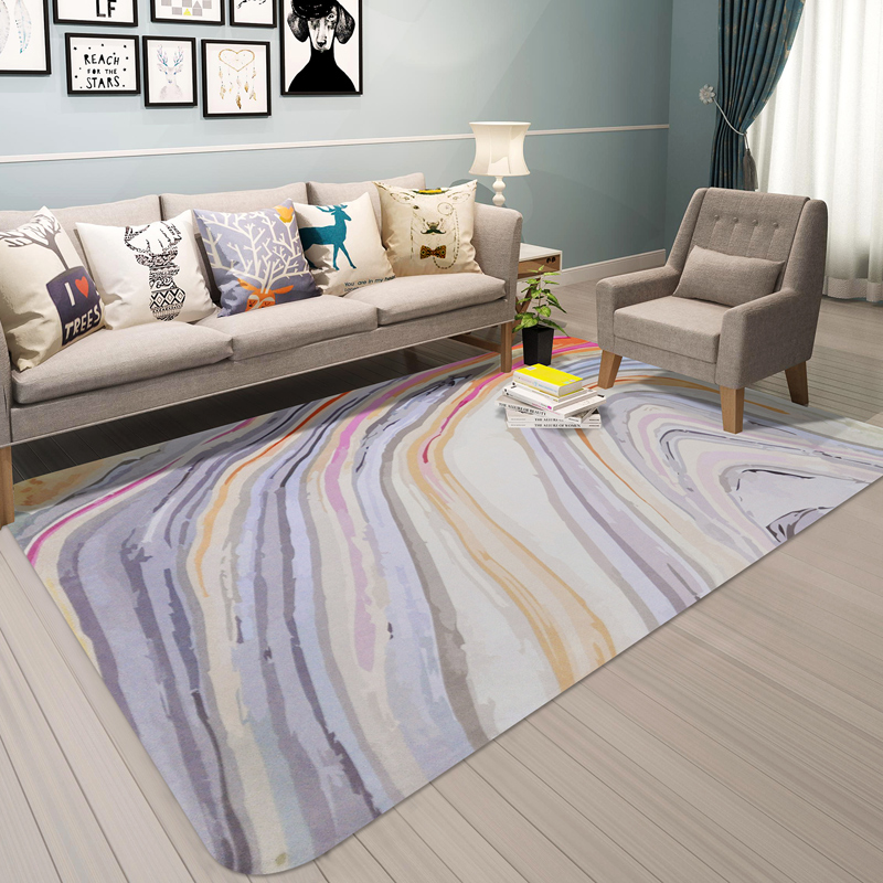 星之梦 大理石纹地毯客厅 沙发欧式茶几毯方块床边毯 简约现代