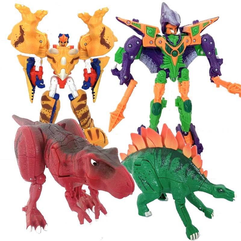 新咖宝车神巨兽时代儿童变形恐龙机器人霸王龙玩具暴龙迪瓦伽宝咔