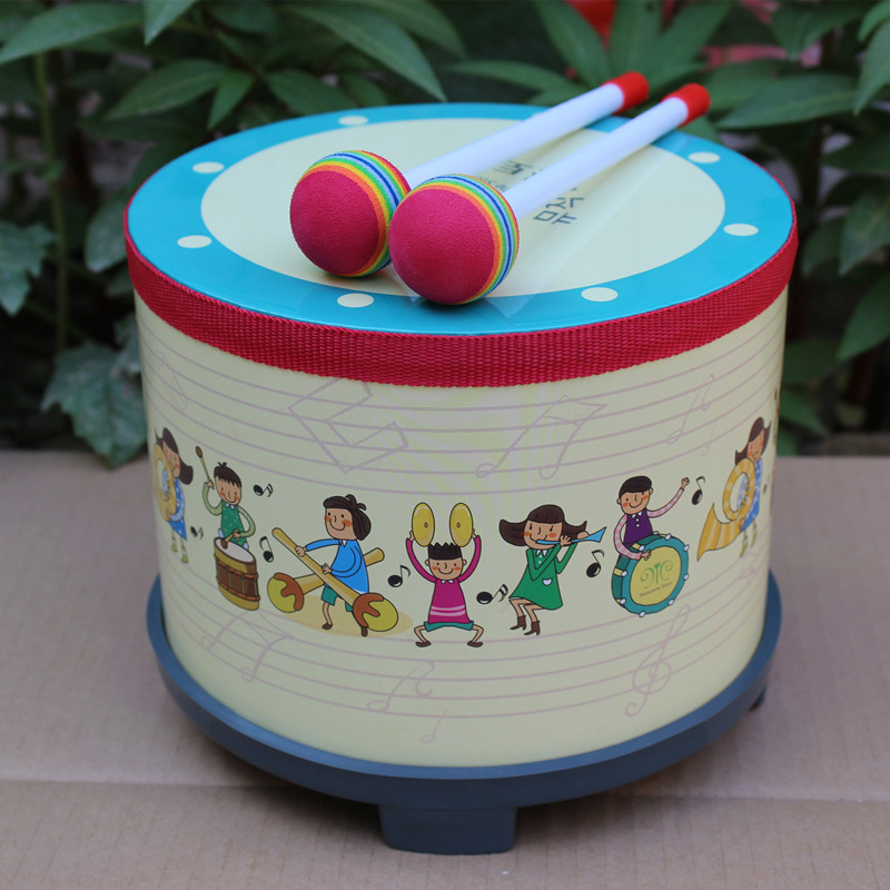 小鼓宝宝玩具儿童手拍鼓婴儿敲打乐器军鼓幼儿园早教教具韩国地鼓