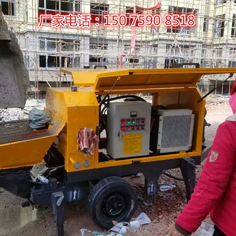 2019新式细石混凝土输送泵小型液压浇筑二次构造柱灌柱子机热销中