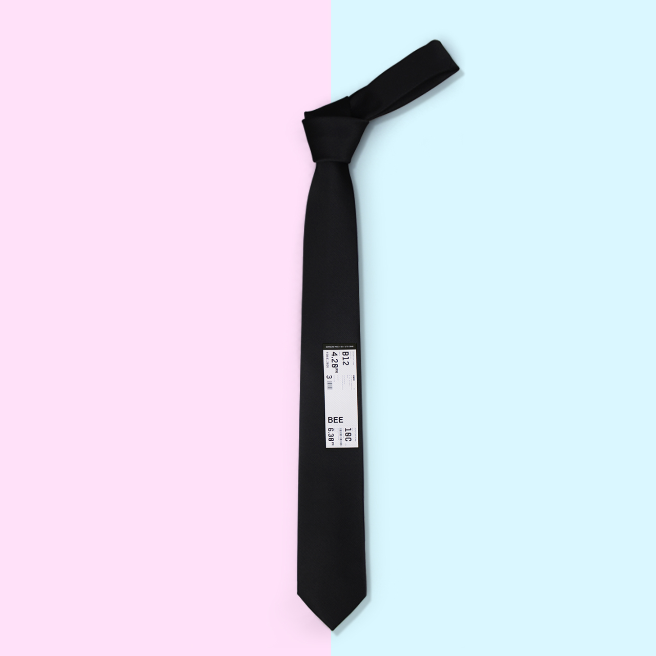 NU原创时尚英伦范 聚会派对ins风正装休闲领带印花黑领带 BE 12