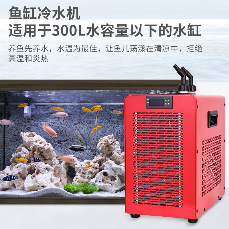 冷水机水冷机鱼缸制冷机自动降温机家用海水族养鱼养海草殖降温机