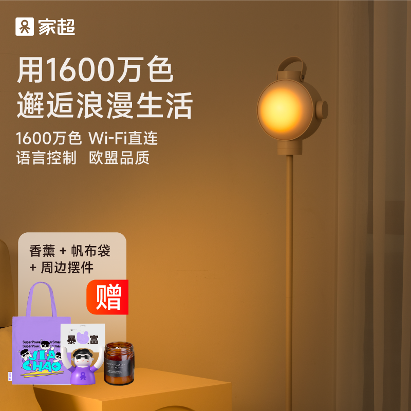 家超幻彩落地灯设计感轻奢智能灯卧室客厅氛围设计高颜值落地灯
