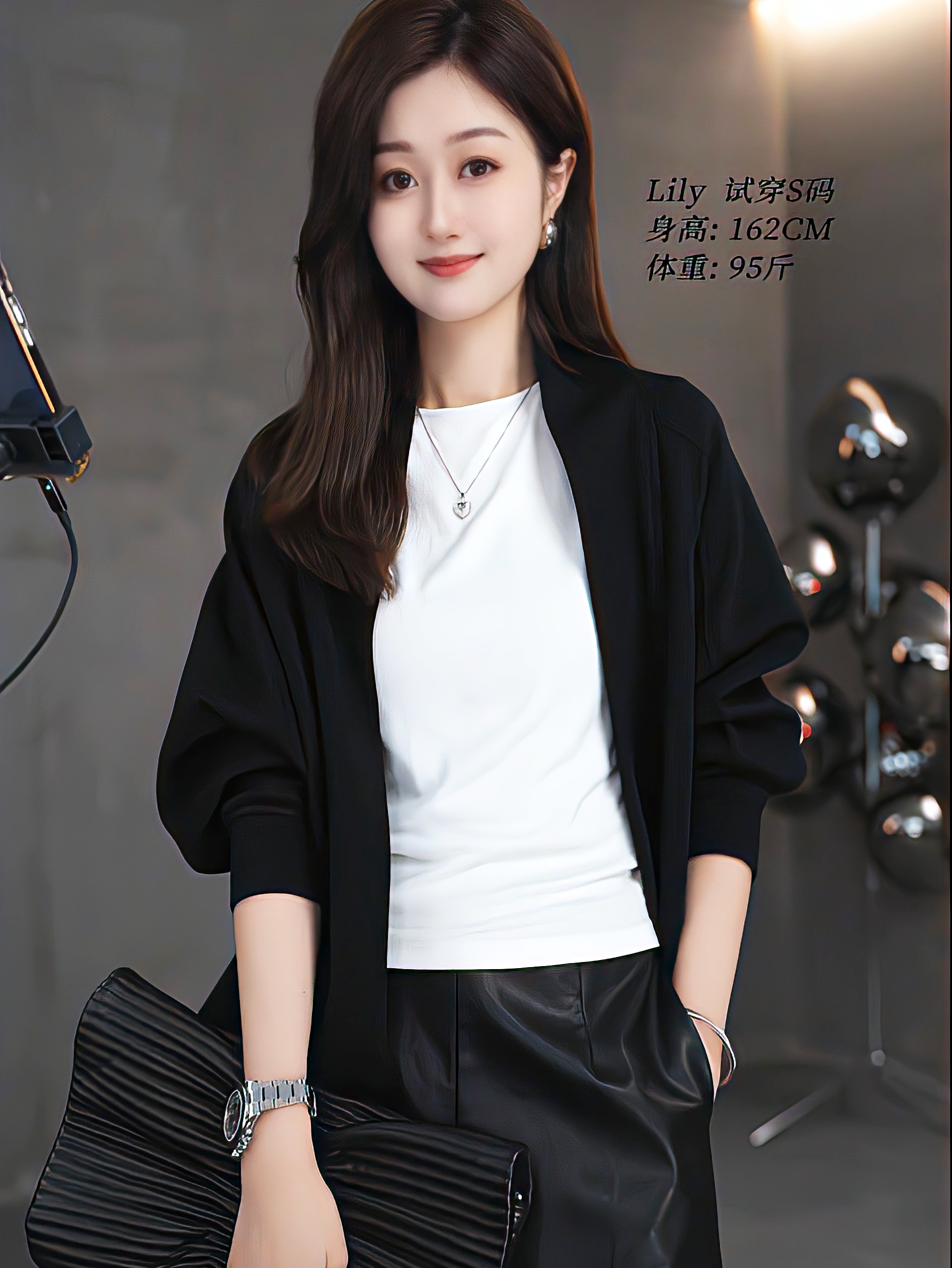 韩版休闲卫衣网红短款黑色长袖外套女圆领开衫气质蝙蝠袖爆款上衣