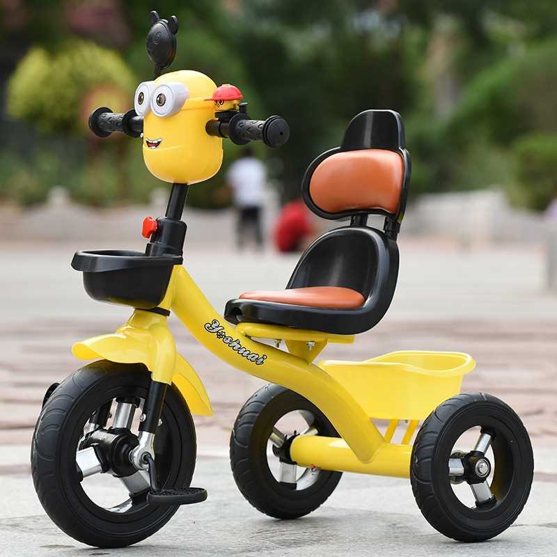 儿童三轮车脚踏手推车1-3-2-6岁小孩玩具带音乐宝宝脚蹬自行童车