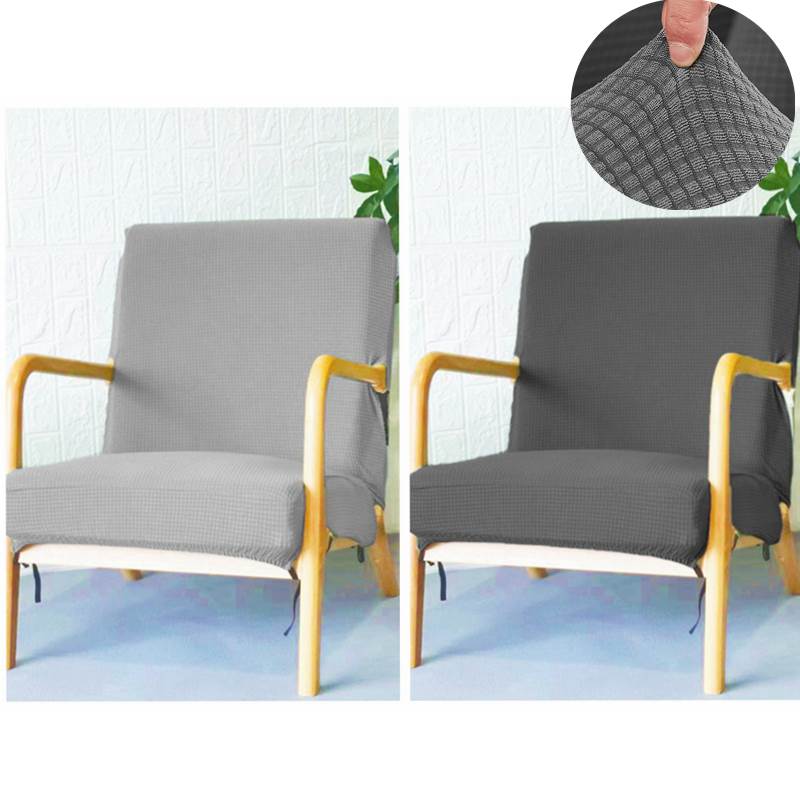 防水弹力万能加厚实木椅子套罩靠背座带扶手休闲老人单人沙发椅套