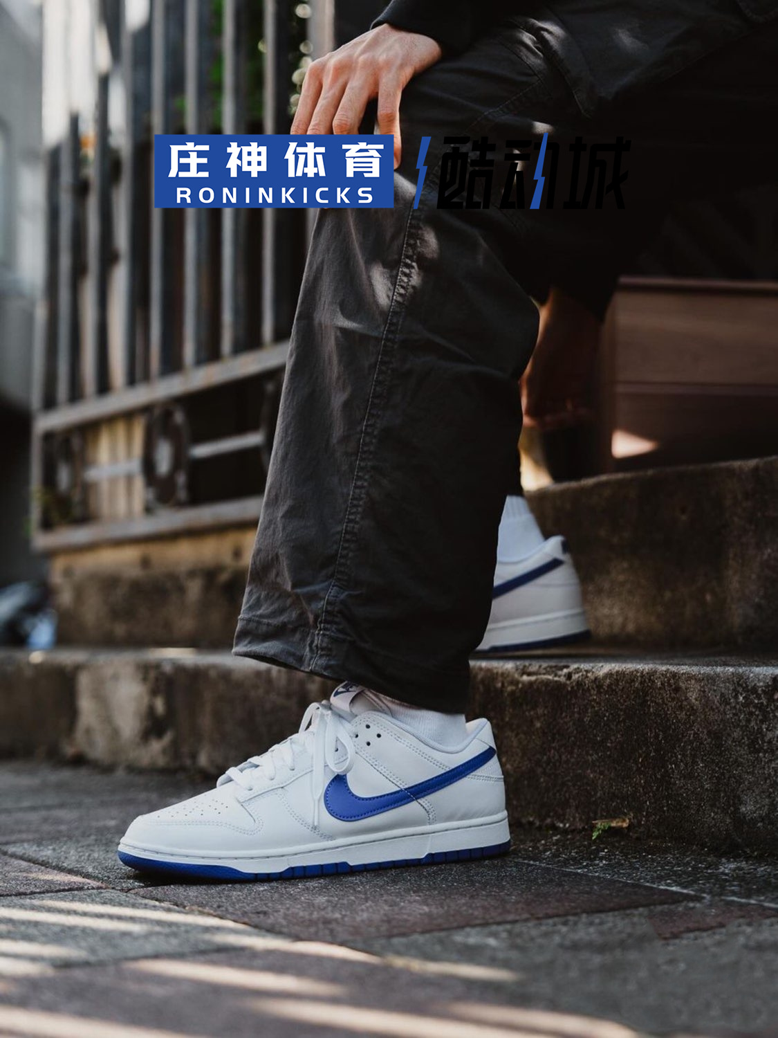 Nike耐克 Dunk Low 蓝白色 低帮百搭潮流运动休闲板鞋 DV0831-104