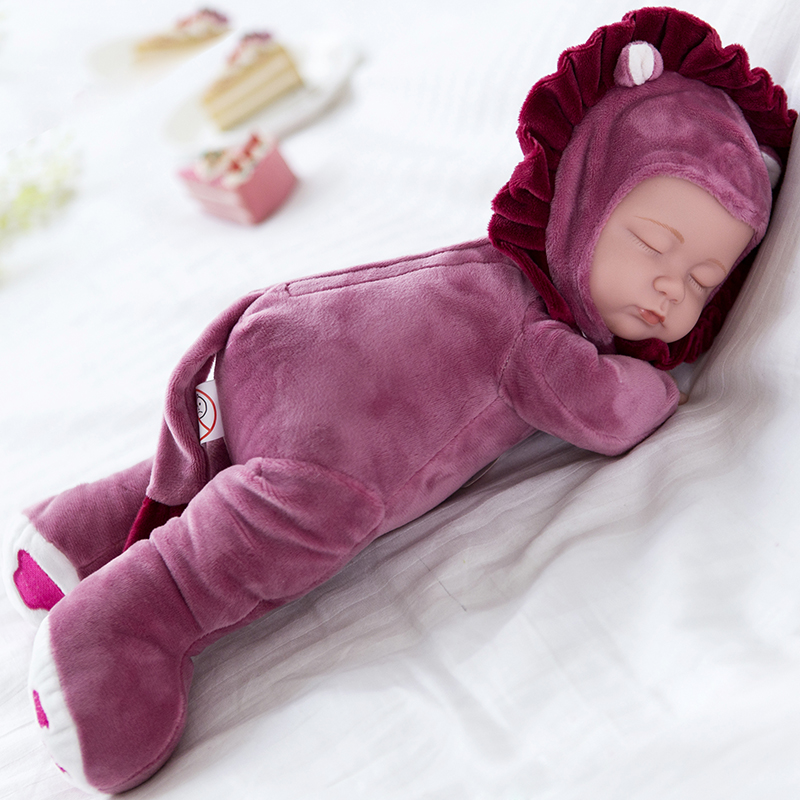 仿真婴儿睡眠安抚宝宝玩具儿童毛绒会唱歌的洋娃娃布玩偶公仔女孩