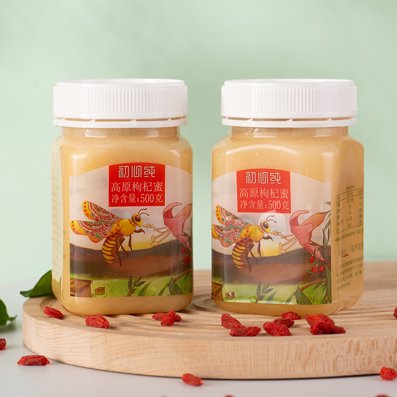 初心纯青海枸杞蜜结晶蜂蜜500g高原纯正天然自产成熟蜜原蜜土蜂蜜