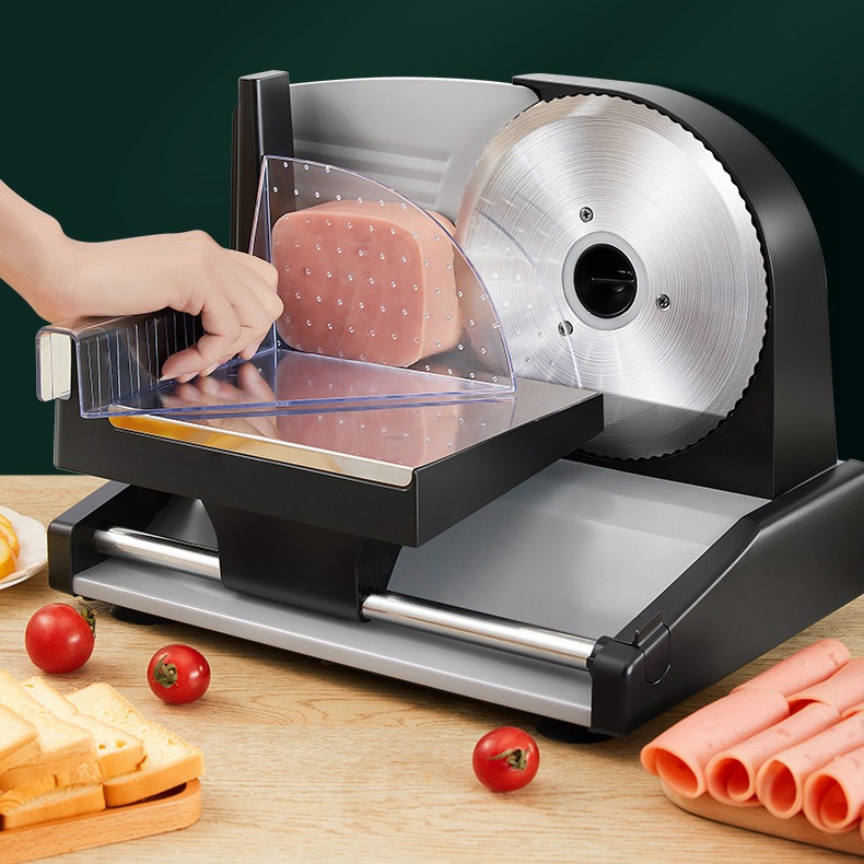 跨境110V美规自动家用电动羊肉卷水果牛肉蔬菜土豆面包切片切肉机