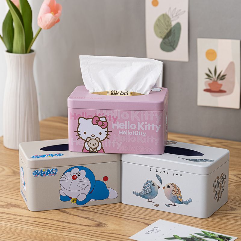 北欧式ins可爱纸巾盒简约创意家用车卡通客厅餐厅抽纸盒卧室少女