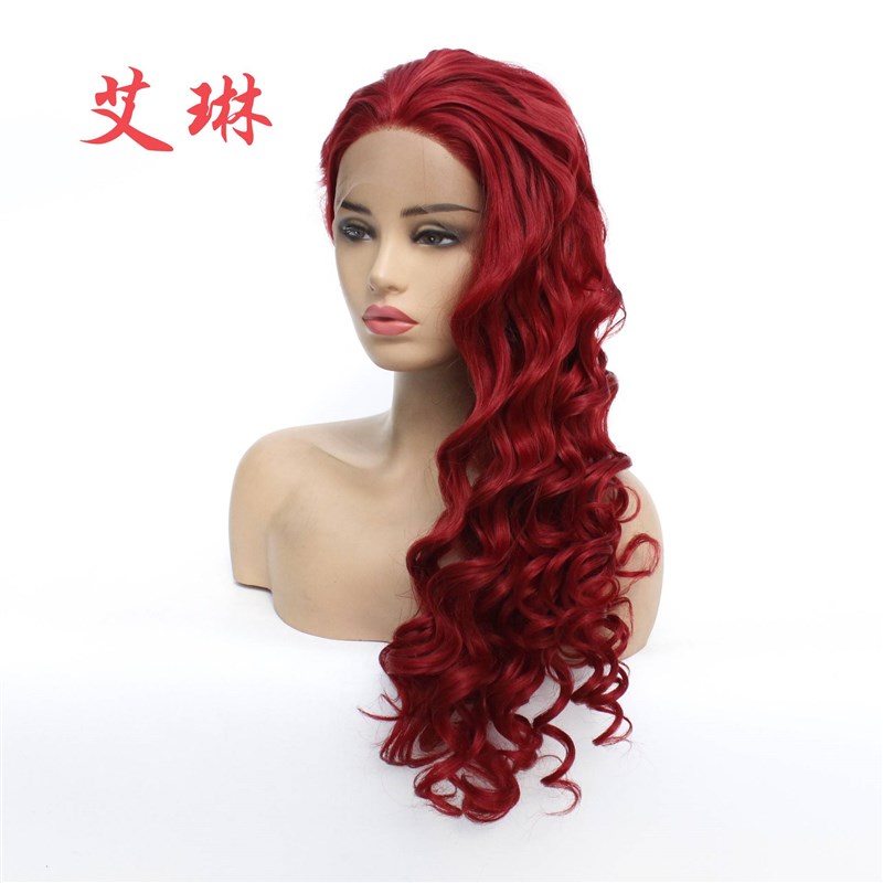 速发-Popular style wavy long curly hair wig chemical fiber f