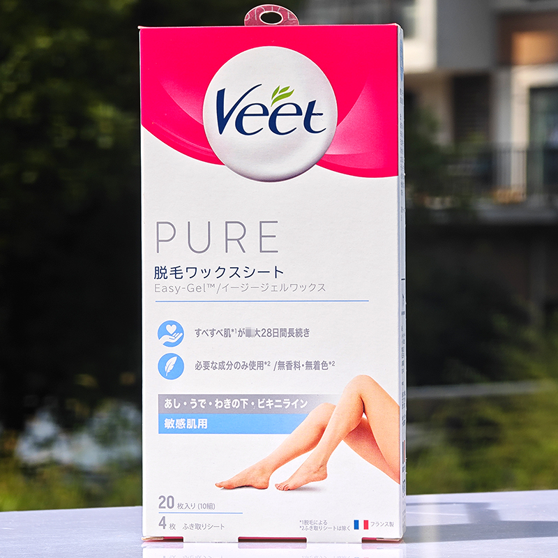 日本采购VEET薇婷防敏感脱毛密蜡纸20枚入腋下比基尼线撕拉式