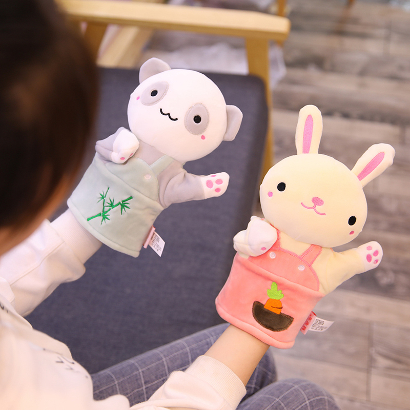 手偶玩具 亲子儿童表演动物手套玩偶 婴儿安抚玩具布娃娃益智手偶