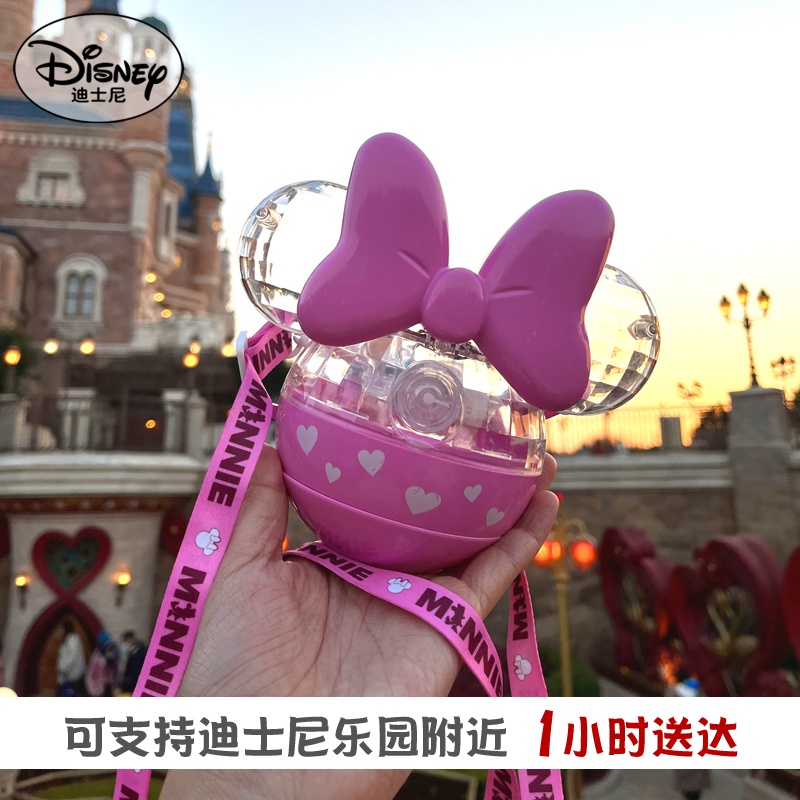 迪士尼乐园直送米奇头型吹泡泡机儿童手持仙女魔法棒网红女孩玩具