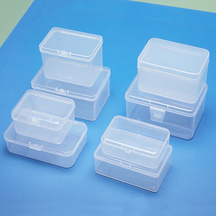 塑料盒子长方形零件盒透明盒子五金工具收纳盒有带盖PP材质有带盖