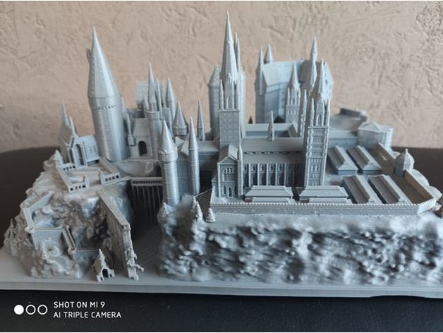 3D打印模型源文件stl格式三维立体素材-哈利波特霍格沃茨魔法学校
