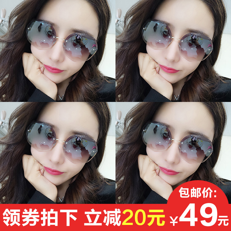 2020新款墨镜女ins 韩版潮圆脸防紫外线网红GM太阳镜明星同款眼镜