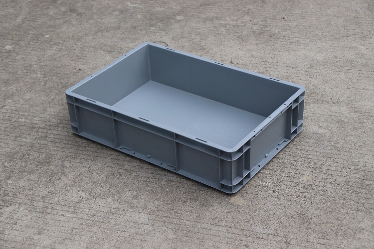 灰色物流箱大号塑料箱子长方形周转筐大胶箱转运盒子胶框收纳筐子