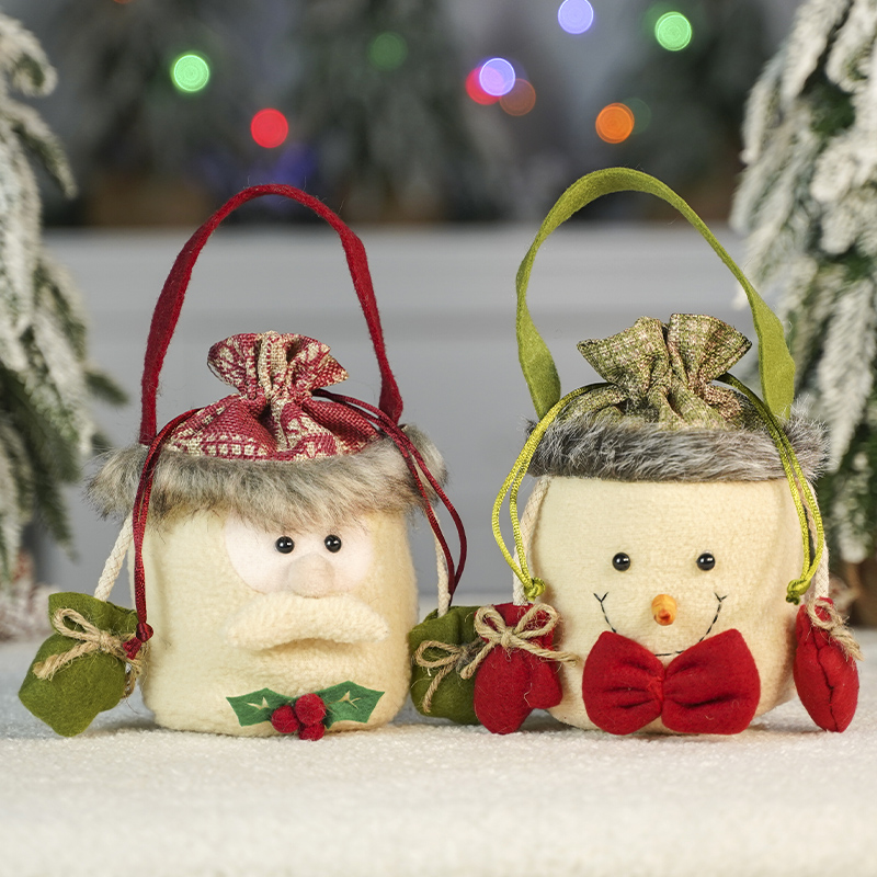 圣诞节礼物袋平安夜手提苹果袋糖果袋子平安果包装盒创意小礼品袋