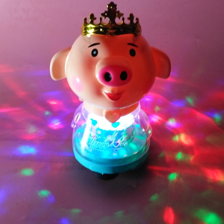 包邮2019年新手提海皇冠海草猪舞台灯笼万向音乐发光儿童玩具灯笼