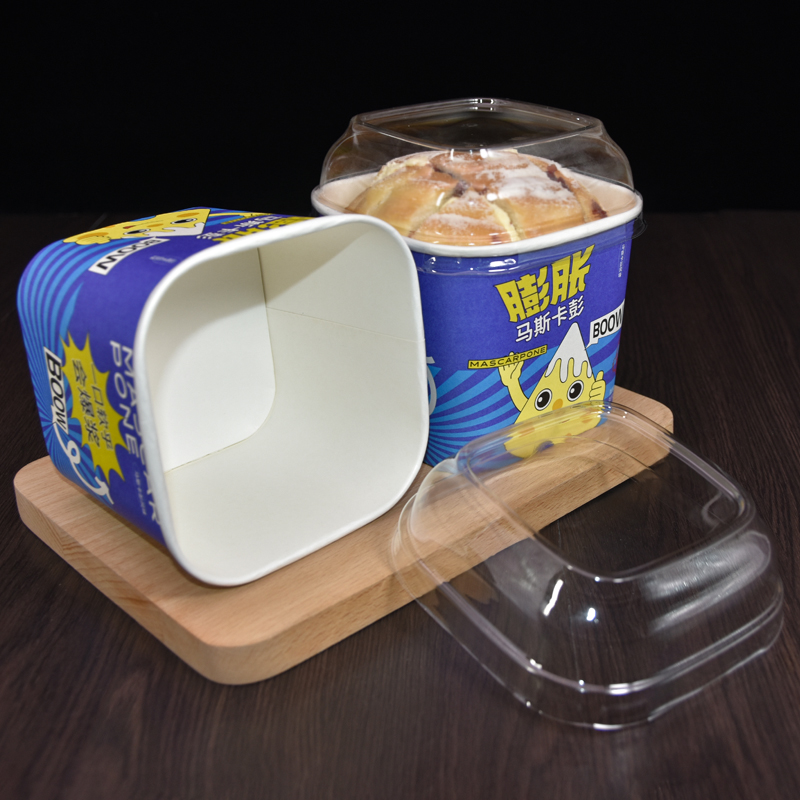 马斯卡彭爆浆蛋糕杯膨胀马斯卡彭纸杯一口爆浆耐烤高温面包盒杯子