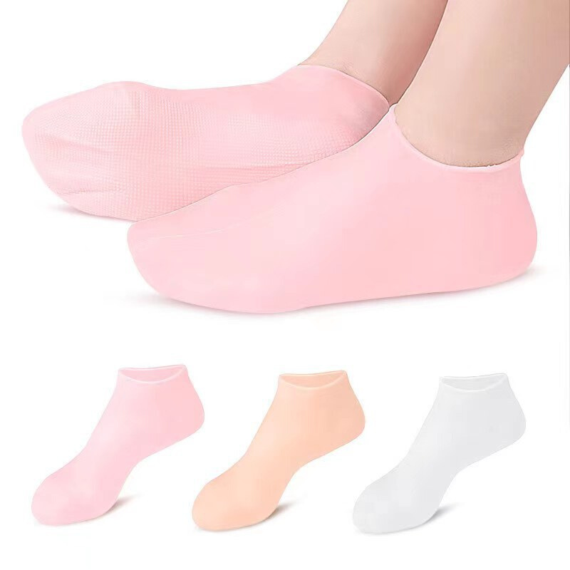 硅胶保湿袜子足套去角质硅胶袜男女脚部SEBS保护足底脚套厂家