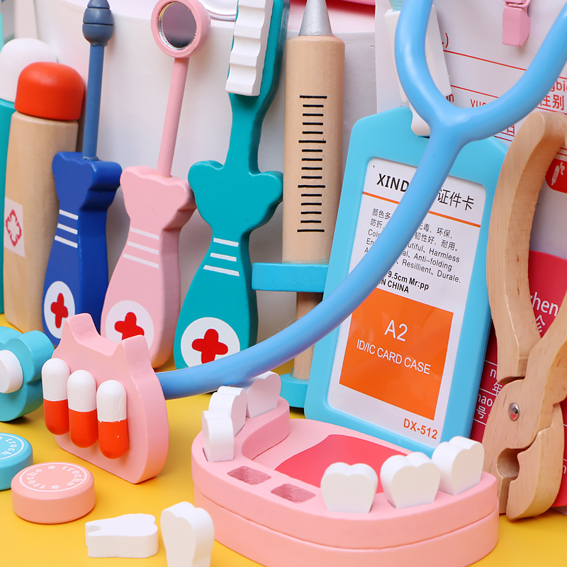 儿童过家家仿真小医生玩具套装女孩宝宝男孩医疗箱打针护士听诊器