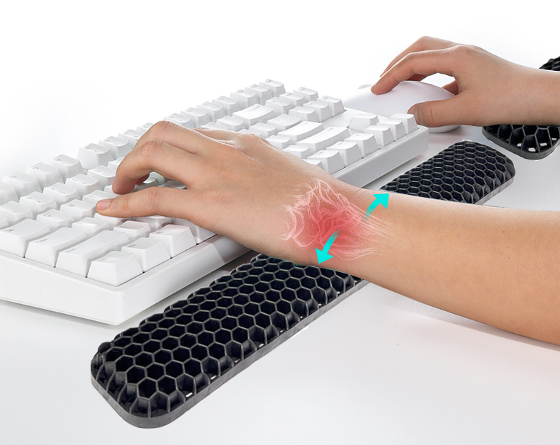 三代台式电脑鼠标手托键盘腕托办公游戏护腕垫可水洗高级柔软透气