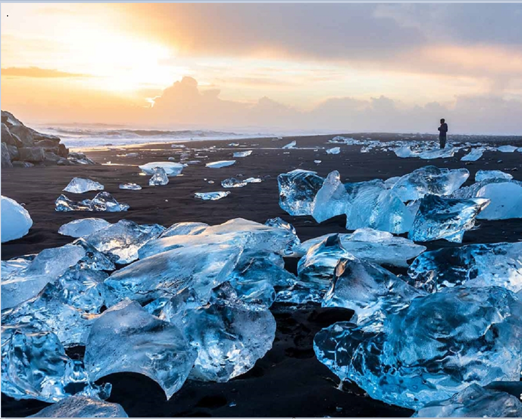 冰岛旅游三日南海岸黄金圈钻石海滩冰川徒步蓝冰洞黄金瀑布北欧旅