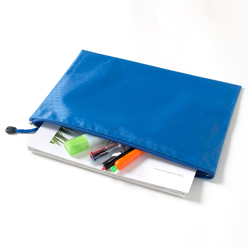 极速文件袋可定制A4帆布防水拉链袋订做学生资料袋档案袋印刷广告