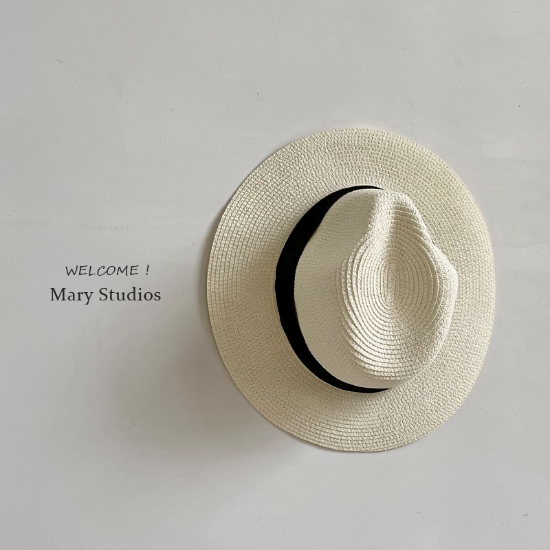 夏男女同款草帽可折叠巴拿马太阳帽遮阳沙滩帽宽檐礼帽防晒度假