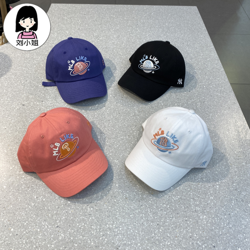 MLB帽子正品 字母刺绣可调节鸭舌帽棒球帽男女通用时尚CPUE